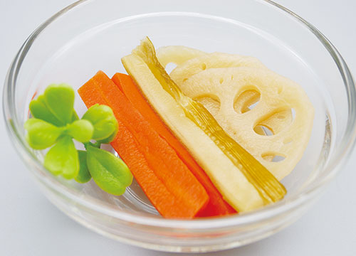 社食惣菜の食べ合せ「季節野菜3種のピクルス 」
