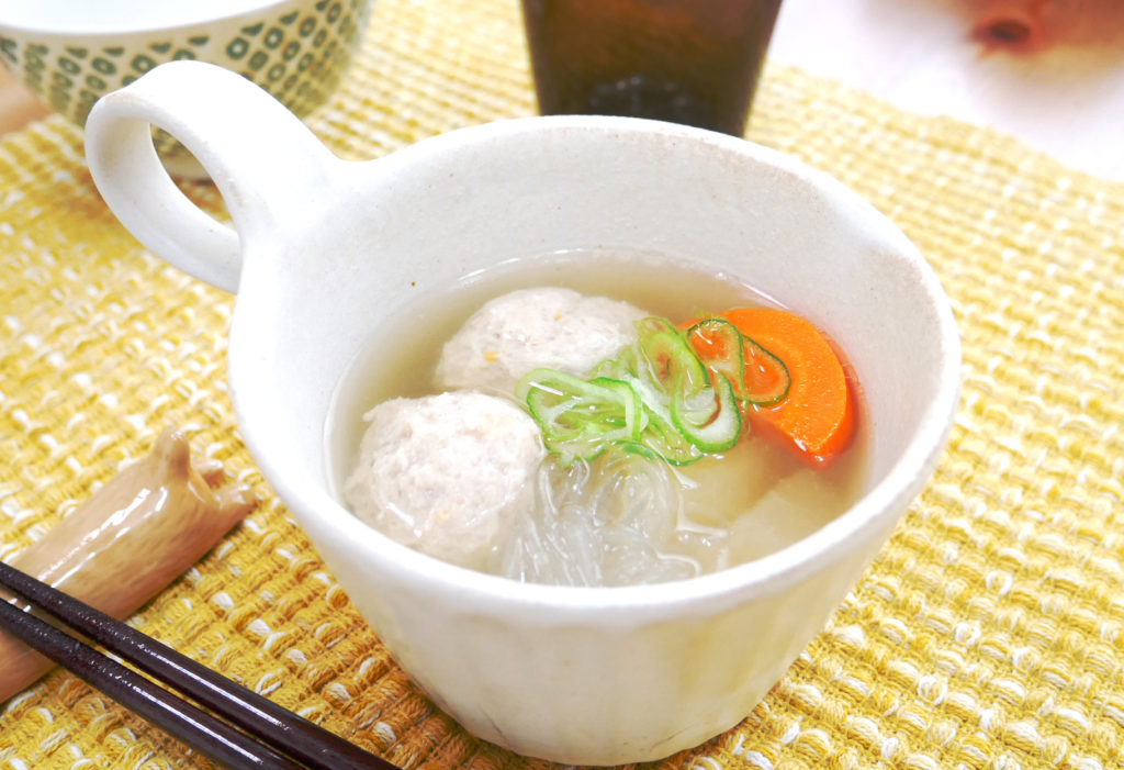 社食惣菜アレンジレシピ「春雨スープ」
